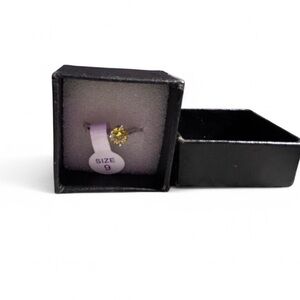 Yellow and silver ring